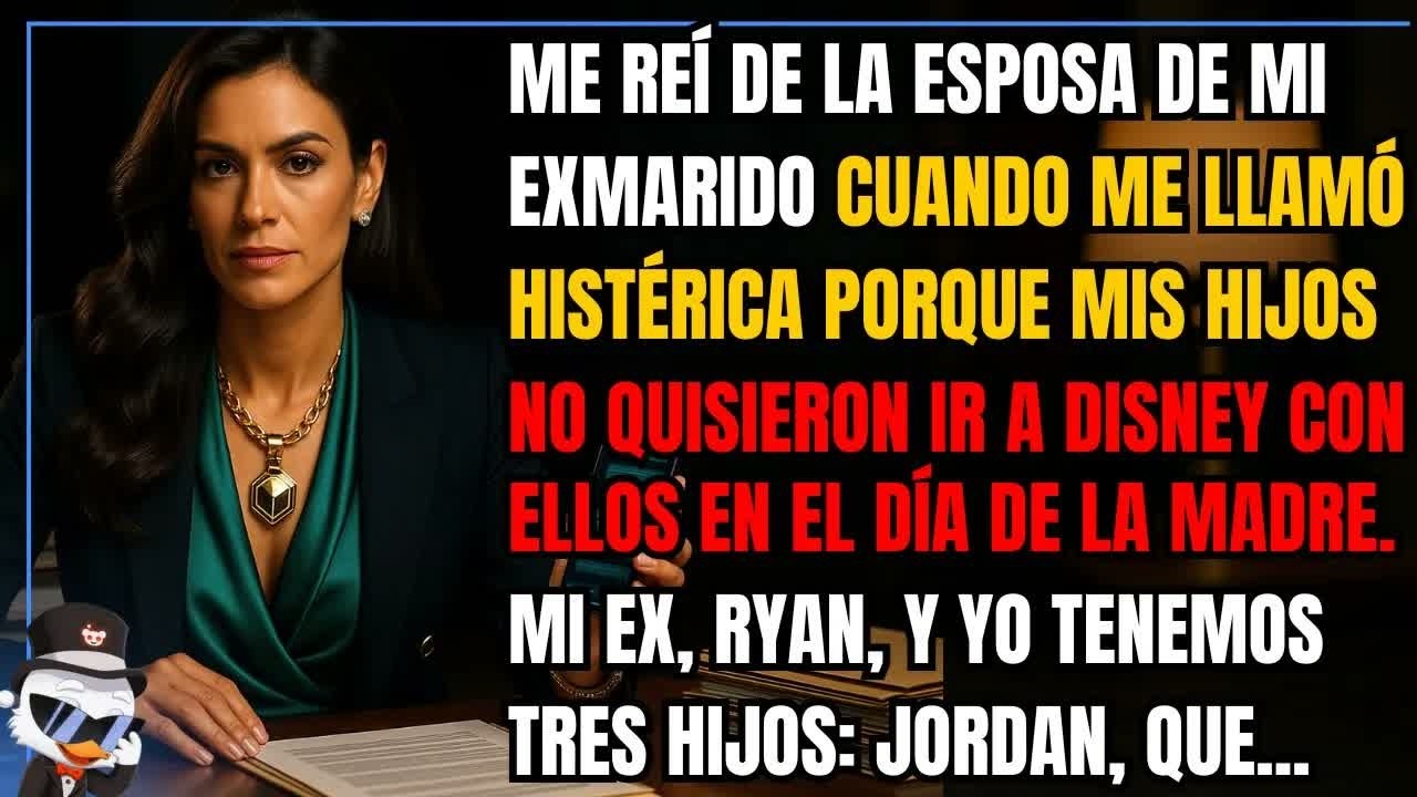 Me reí de la esposa de mi exmarido cuando me llamó histérica porque mis hijos no quisieron ir
