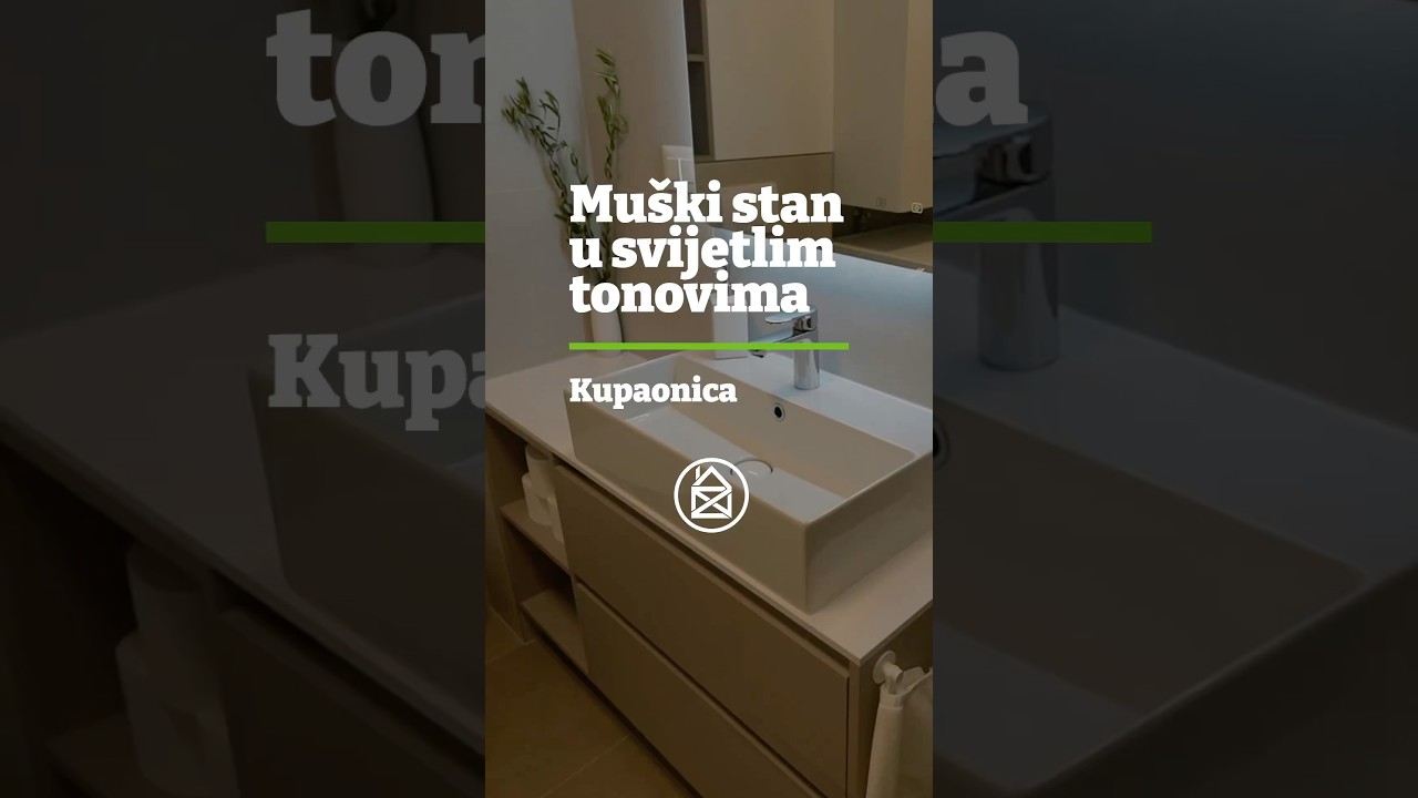 Mu&scaron;ki stan u svijetlim tonovima - kupaonica 6/6 #domnakvadrat #dizajninterijera #kupaonica #bathroom