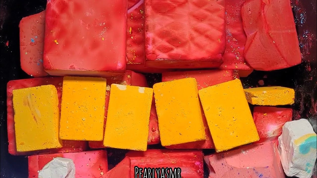 RED DYED LUXURY GYM CHALK ASMR