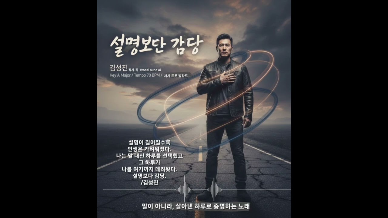 🎬 ​📀 〈설명보단 감당〉/김성진  #설명보단감당 #김성진#OfficialAudio #NewSingle#Endurance #RockBallad #KpopBallad #SunoAI 