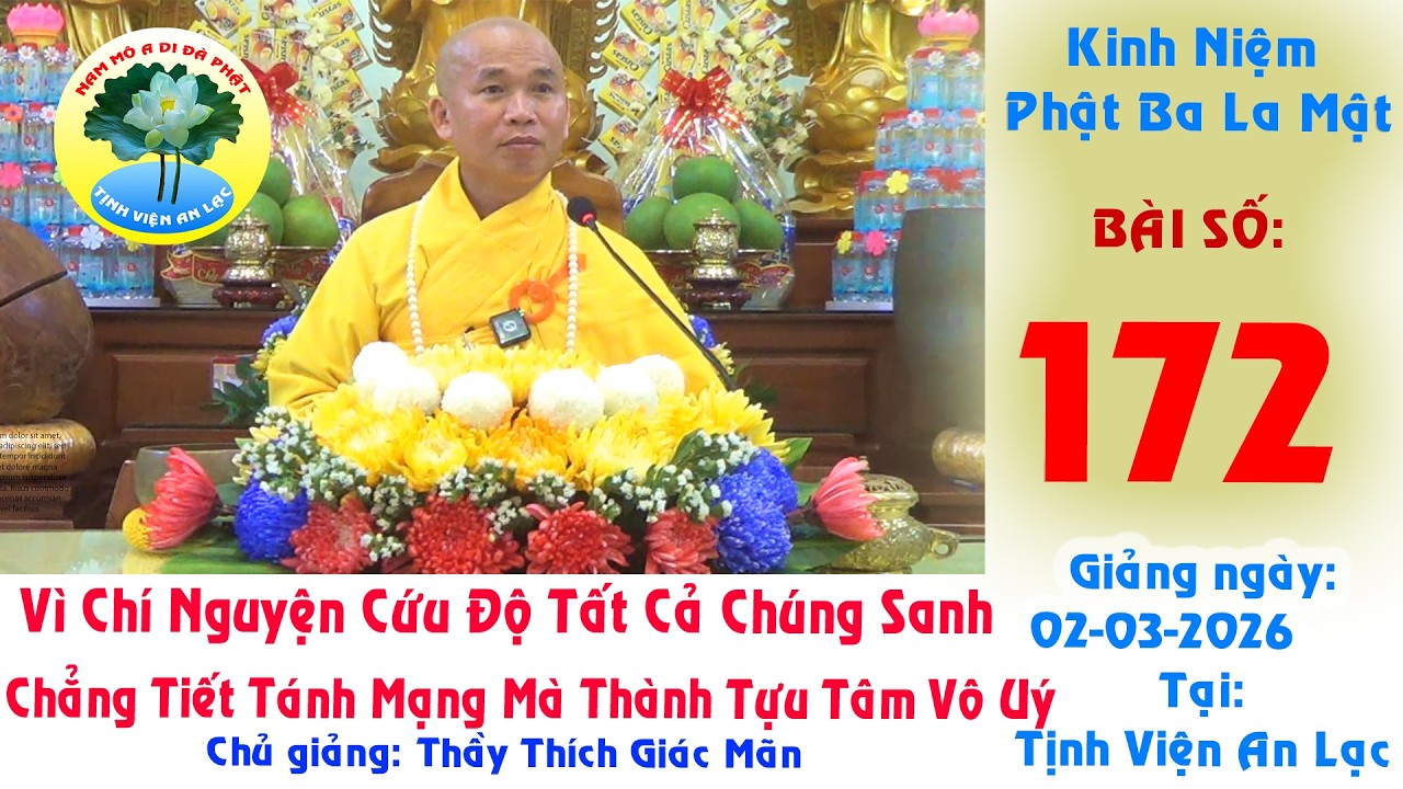 172 Kinh Niệm Phật Ba La Mật Lần 4
