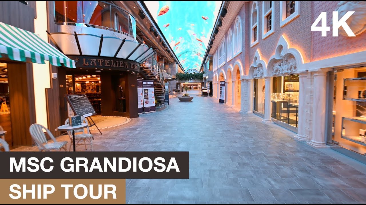 MSC Grandiosa Ship Tour (4K - Ultra HD) #Ad #GreatnessAtSea