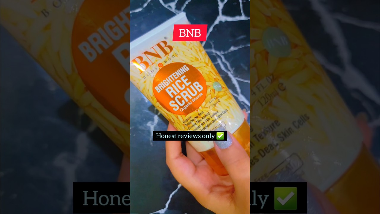 BNB brightening rice scrub review 🍀 #reviewsandremedies #ricescrub #viralshorts #fypp #fyp #facemask