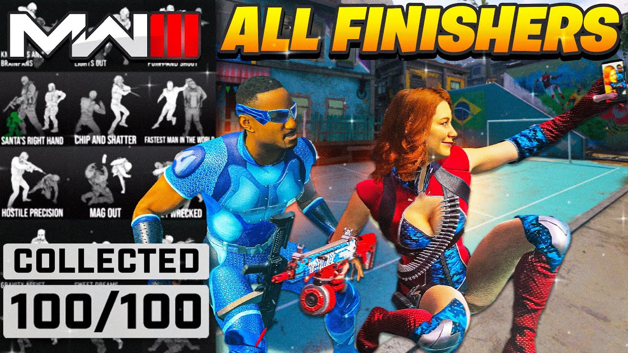 ALL 100 FINISHING MOVES in MODERN WARFARE 3 | ALL MW3 FINISHING MOVES
