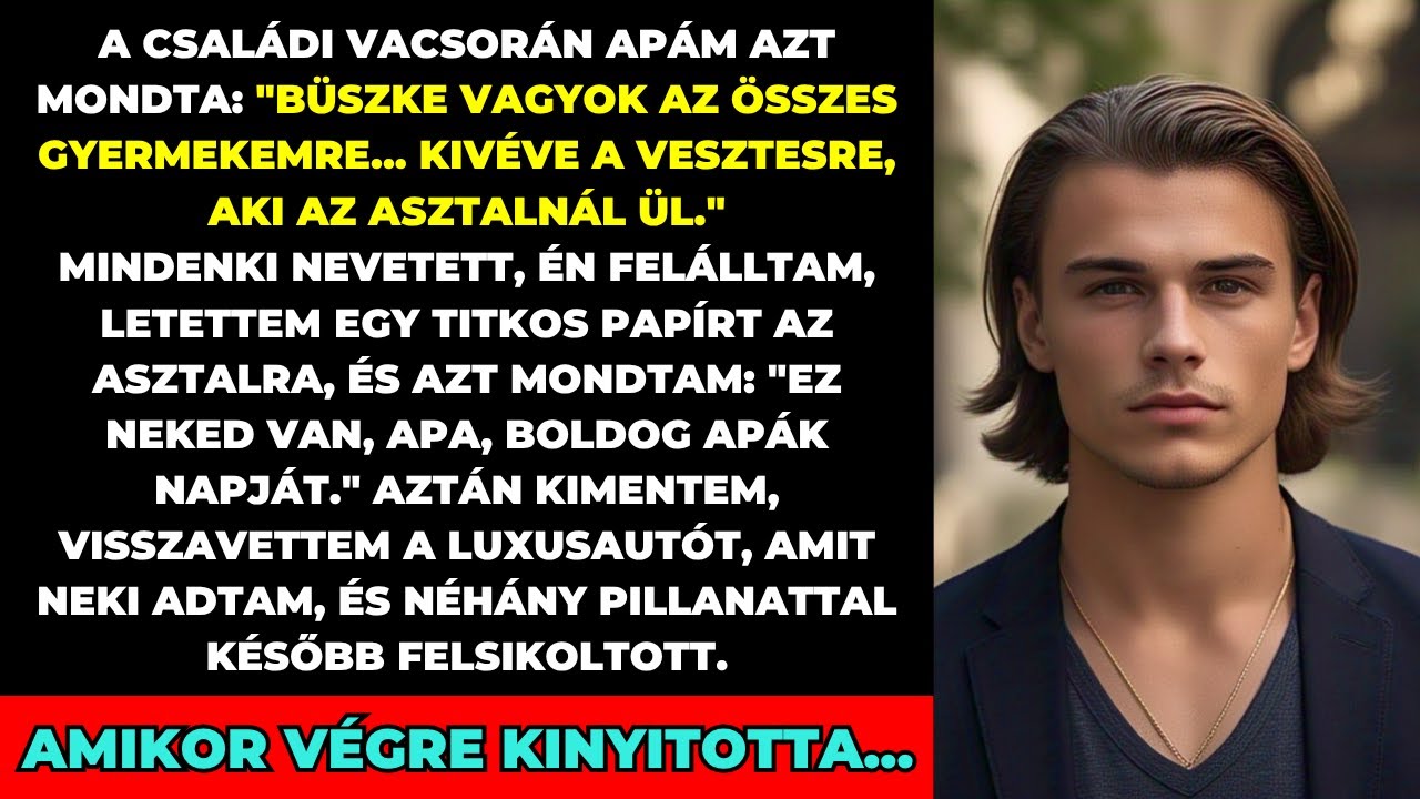 Az apám a családi összejövetelen felkiáltott: 