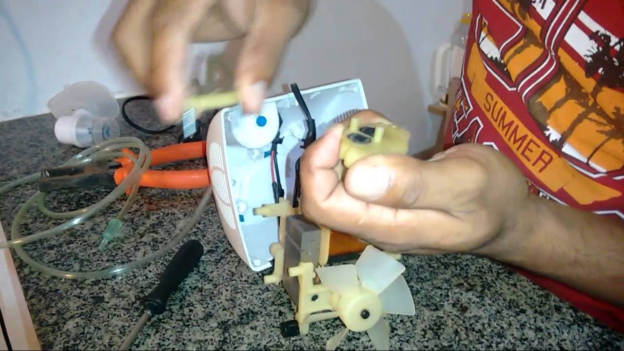 consertando nebulizador
