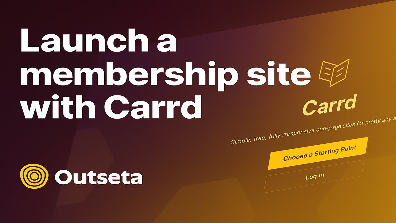 How to build a membership site with Carrd & Outseta