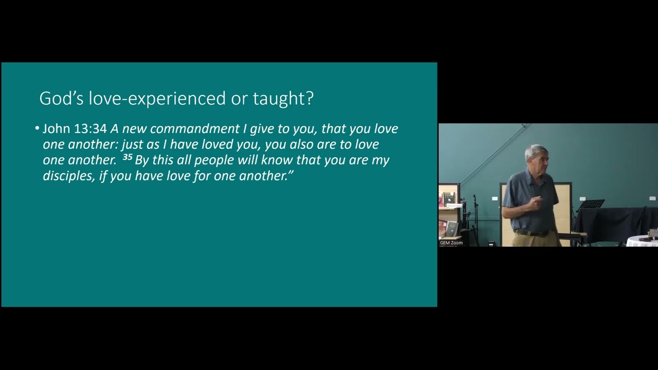 Experiencing and Living in God's Love 8th March 2026