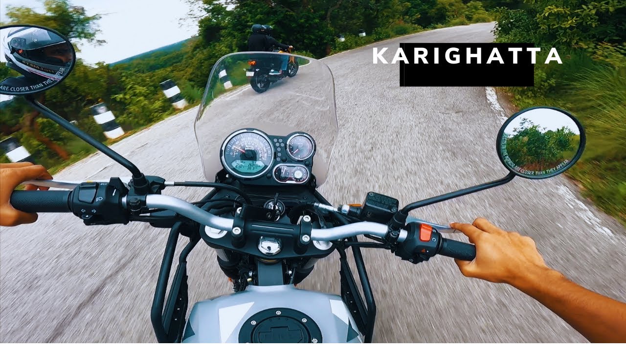 Ride to Karighatta | Trekking place near Mysore | Royal enfiled himalayan | First Motovlog #1