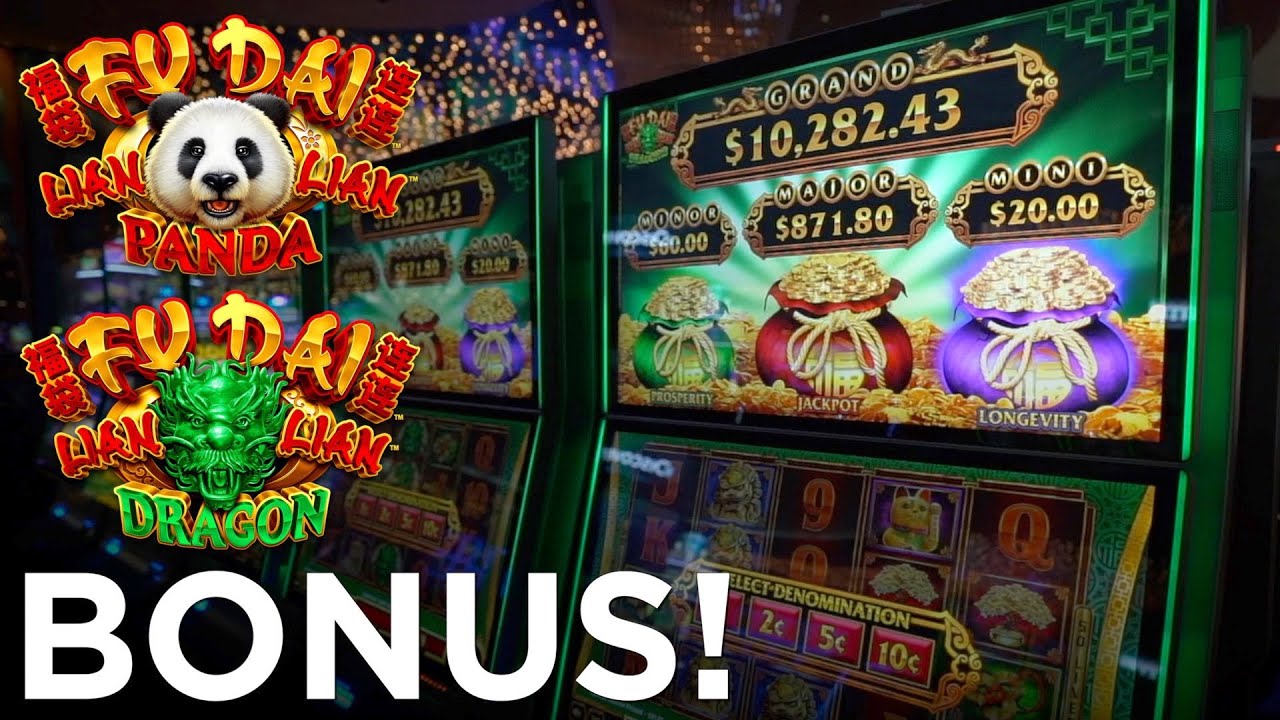 SLOT BONUSES on Fu Dai Lian Lian Dragon & Panda! ONE club Slot Crew at Tulalip Resort Casino!