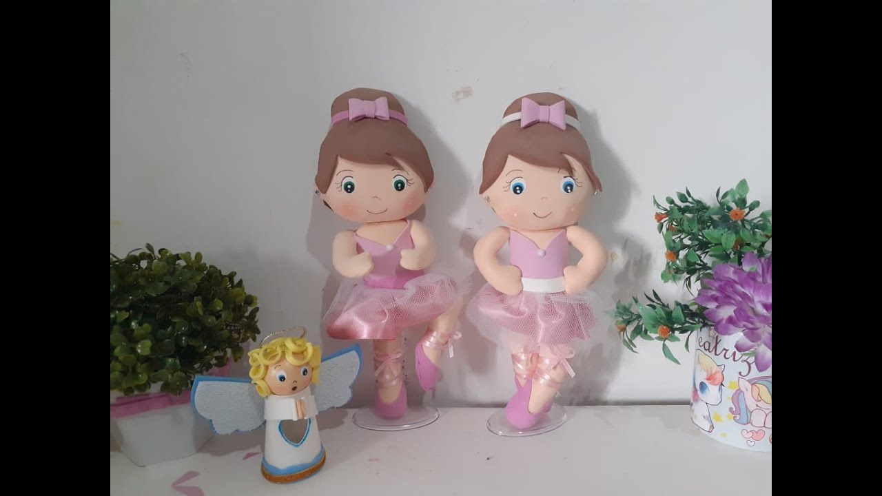 BAILARINA EM EVA 2D , COM ENCHIMENTO DE RETALHOS