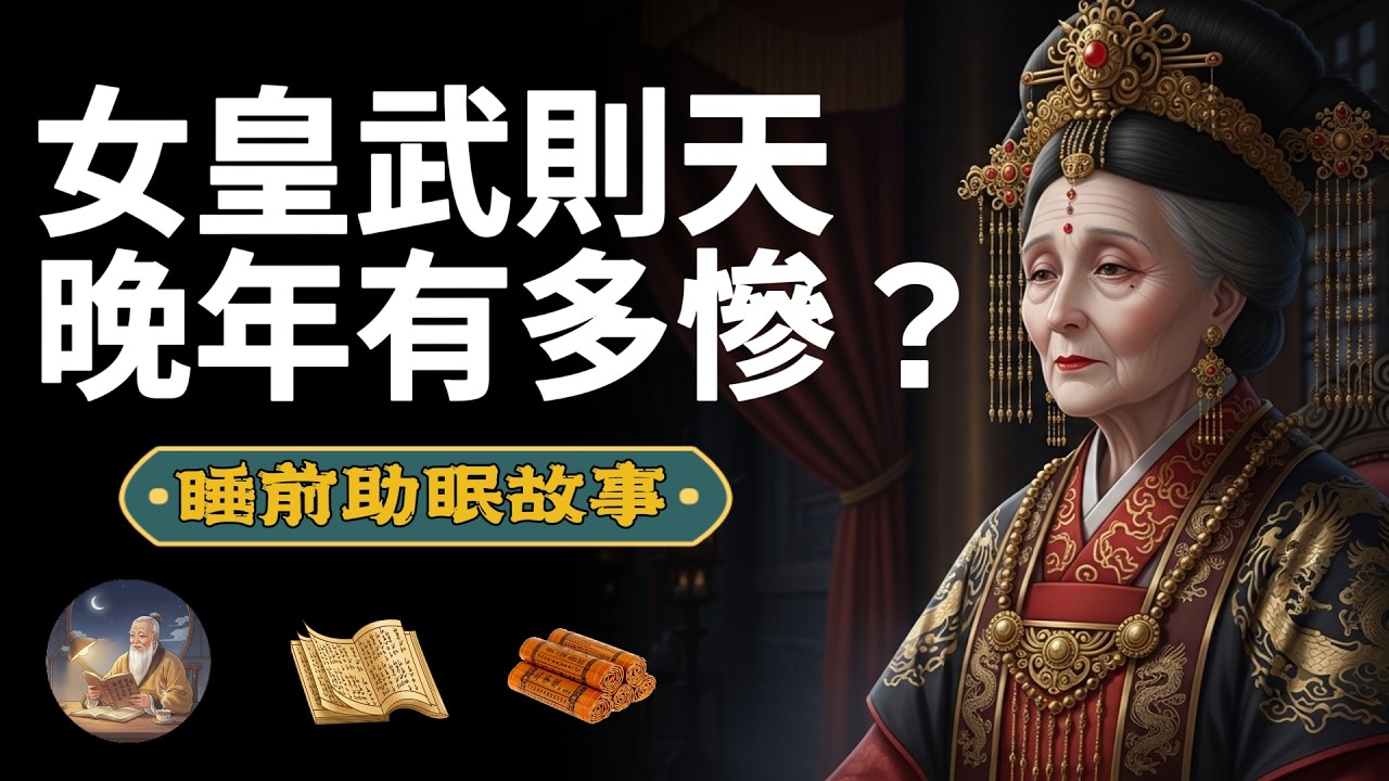 武則天：一代女皇晚年有多慘？連覺都睡不好、被太醫糊弄、晚年慘遭軟禁！#老林夜讀 #武則天 #睡前助眠故事 #中國歷史故事 #武則天晚年
