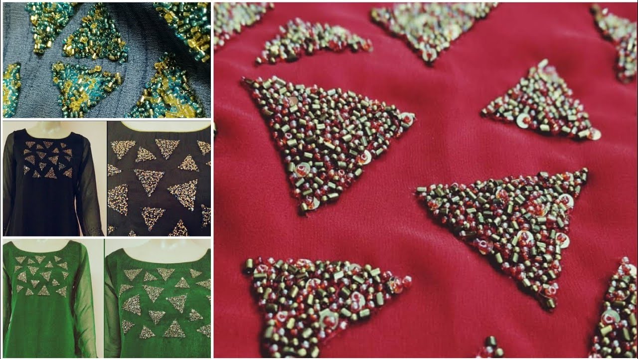 Simple and Easy Bead Design using Fabric Glue  for Dresses | ഫാബ്രിക് glue use ചെയ്തു ഒരു കൂൾ ഡിസൈൻ