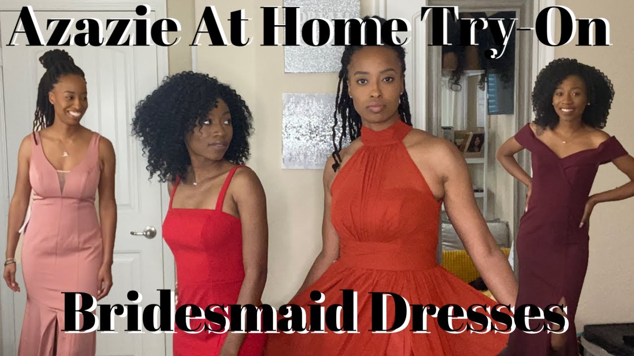 WEDDING PLANNING EP. 1 | AZAZIE Try At Home Affordable Bridesmaid Dresses | Haul and Review