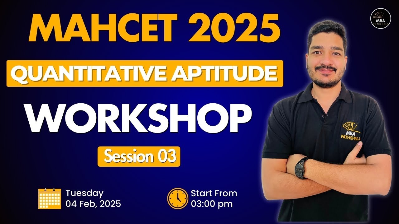 MAHCET 2025 | PYQs Workshop | Session 03 | Mohit Sir | MBA Pathshala #mahcet2025 2025