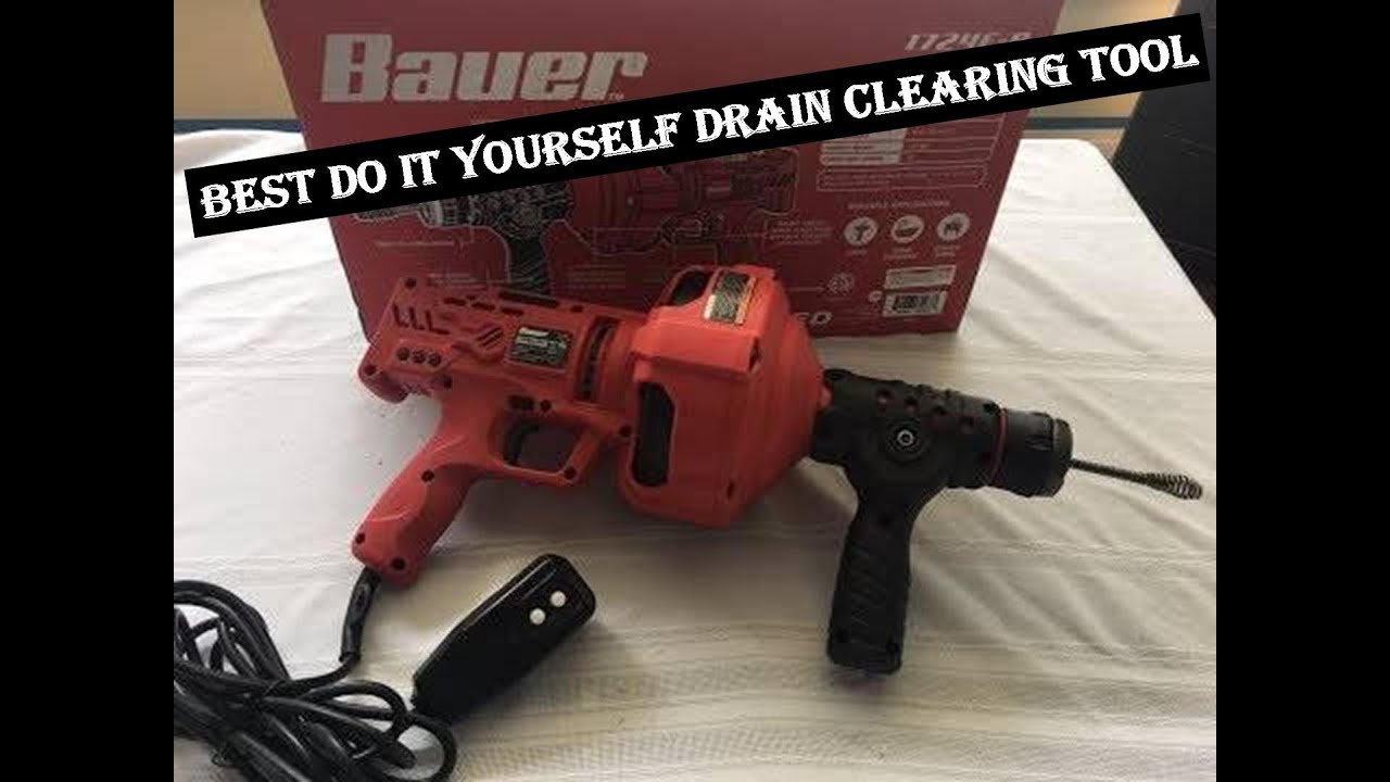 Harbor Freight Bauer Drain Cleaner Review  Must Have Tool!!