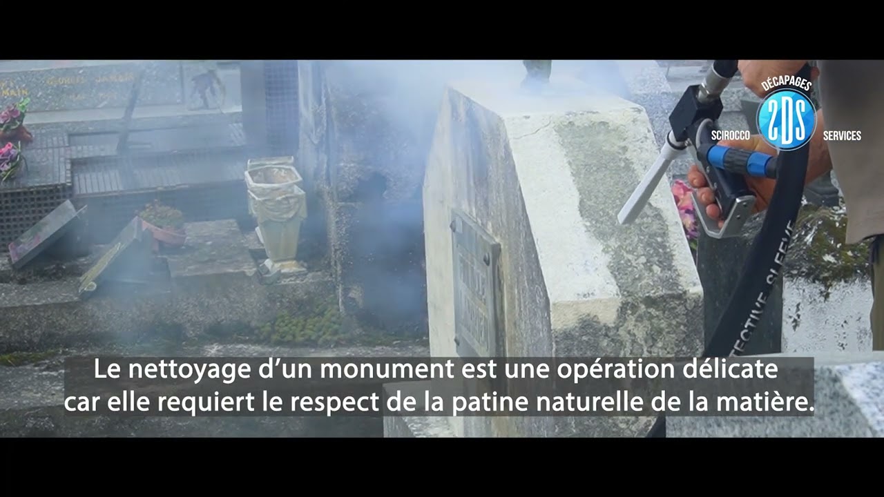 Nettoyage cryogénique de monuments