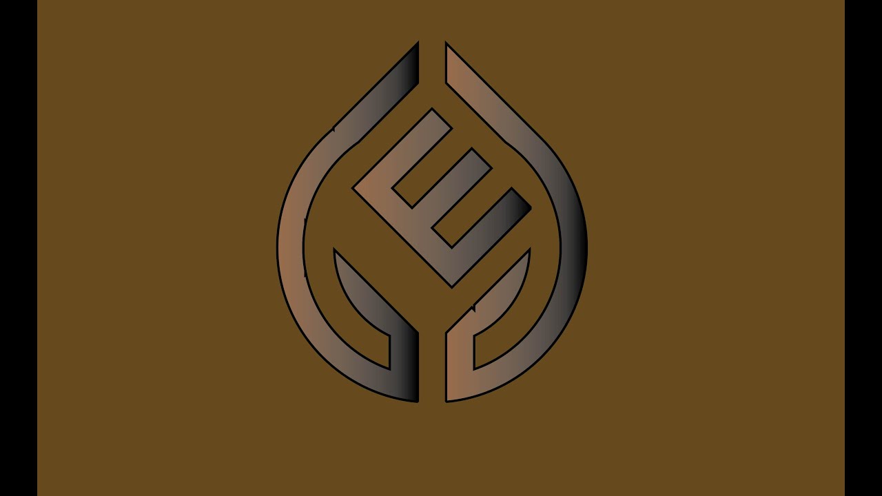Simple Logo Design in Illustrator E LETTER