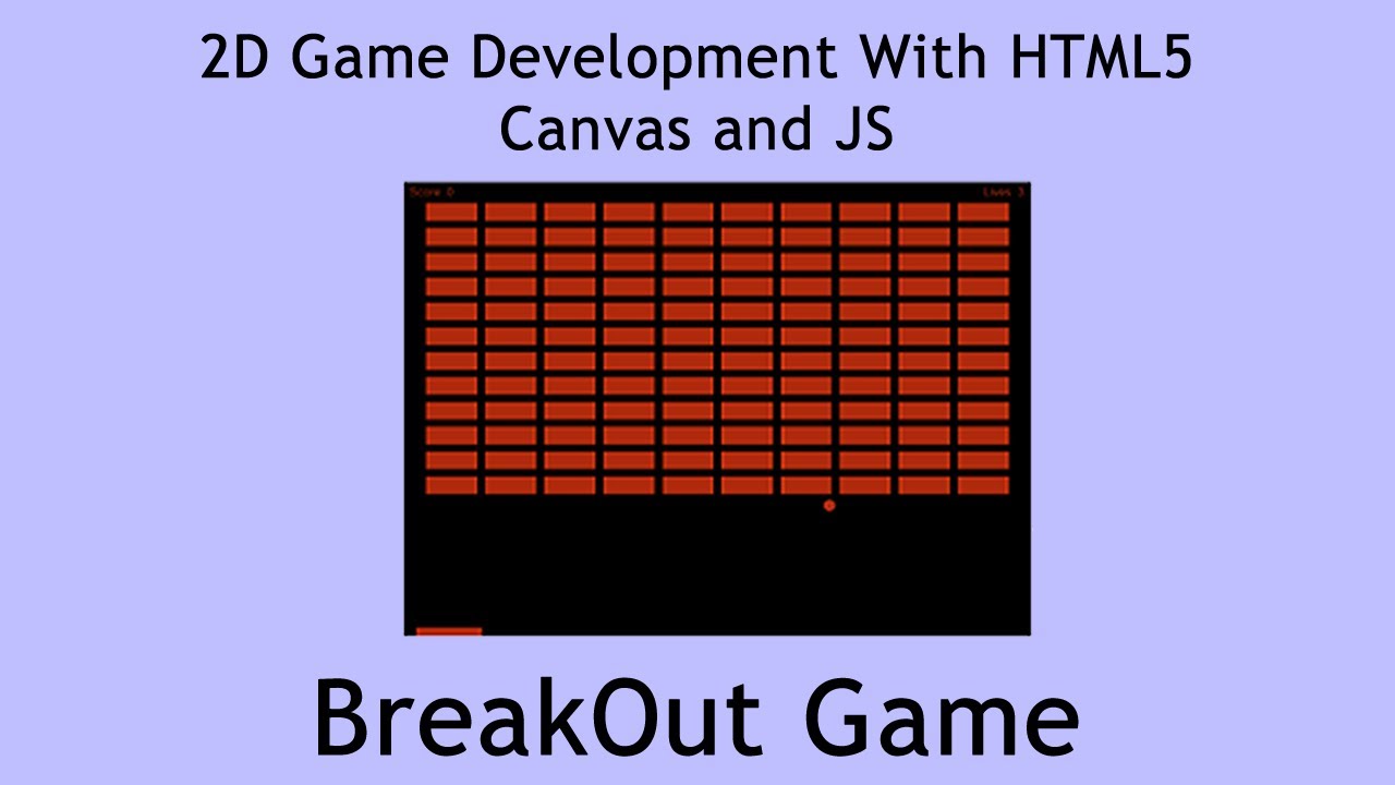 2D (BreakOut) Game Development With HTML Canvas and JS