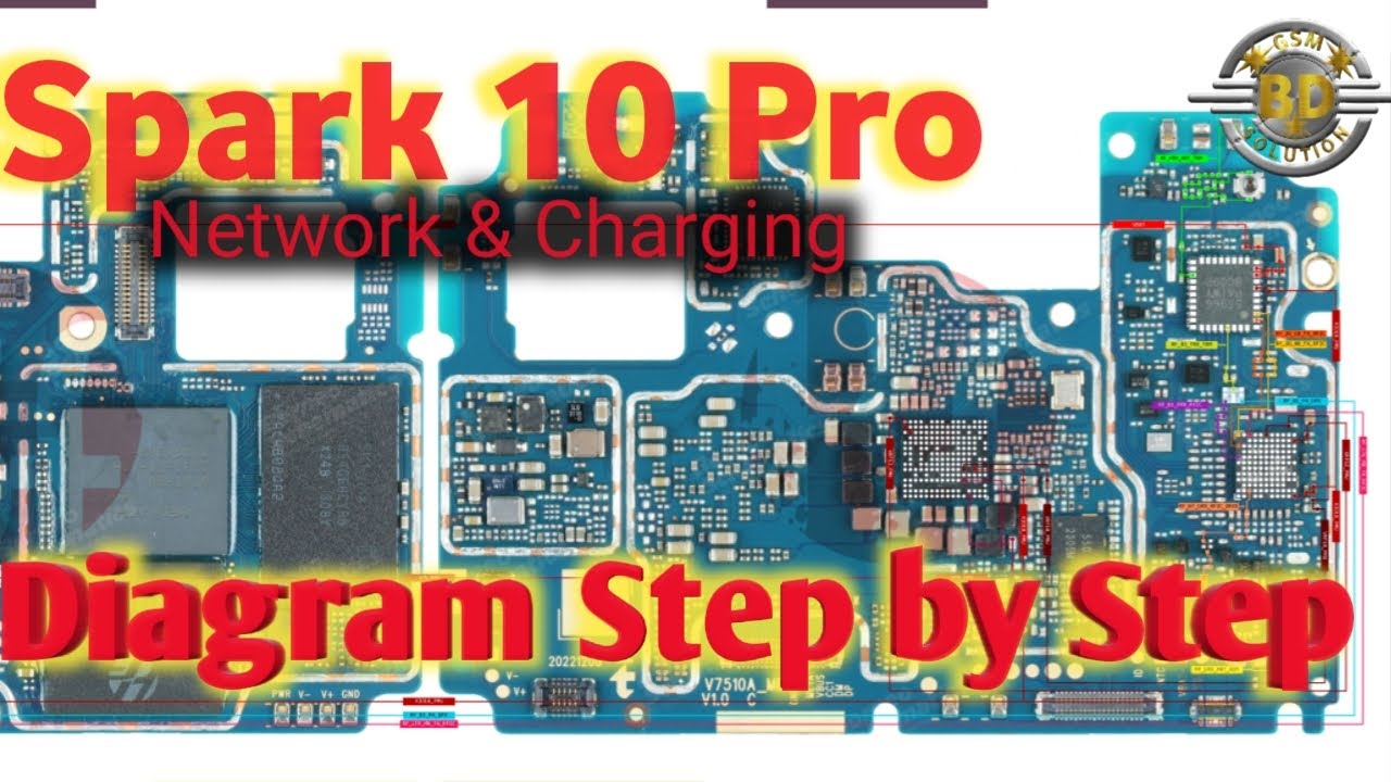 Tecno Spark 10 Pro Charging Problem //Charging Error,Battary ID Line Fixt