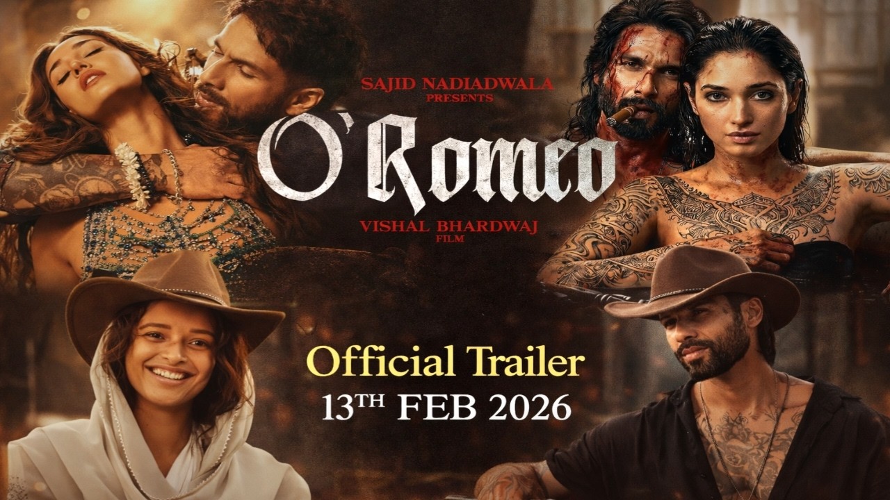 O' Romeo Trailer (2026) 🔥 Shahid Kapoor in a Brutal Mumbai Underworld Saga
