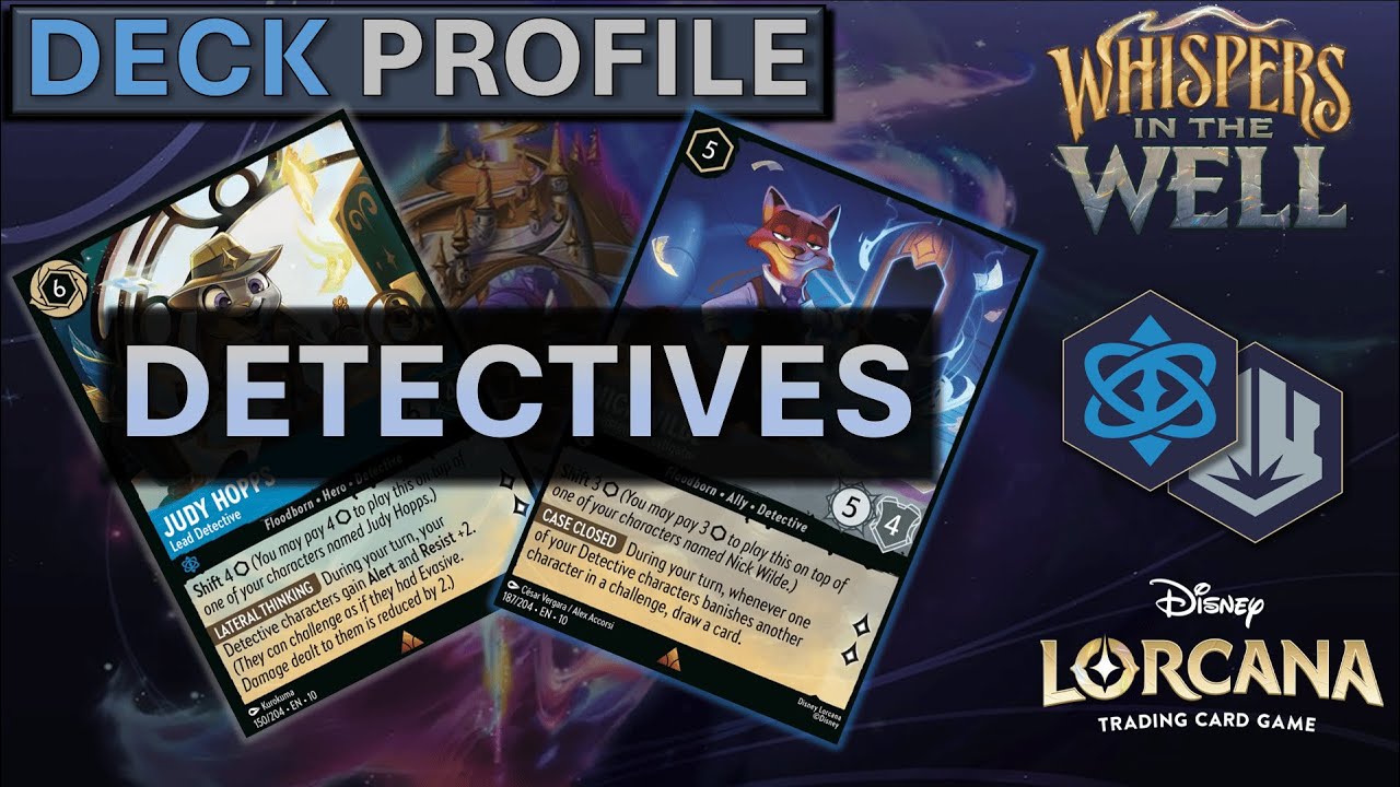 Disney Lorcana Deck Profile: Sapphire Steel Detectives