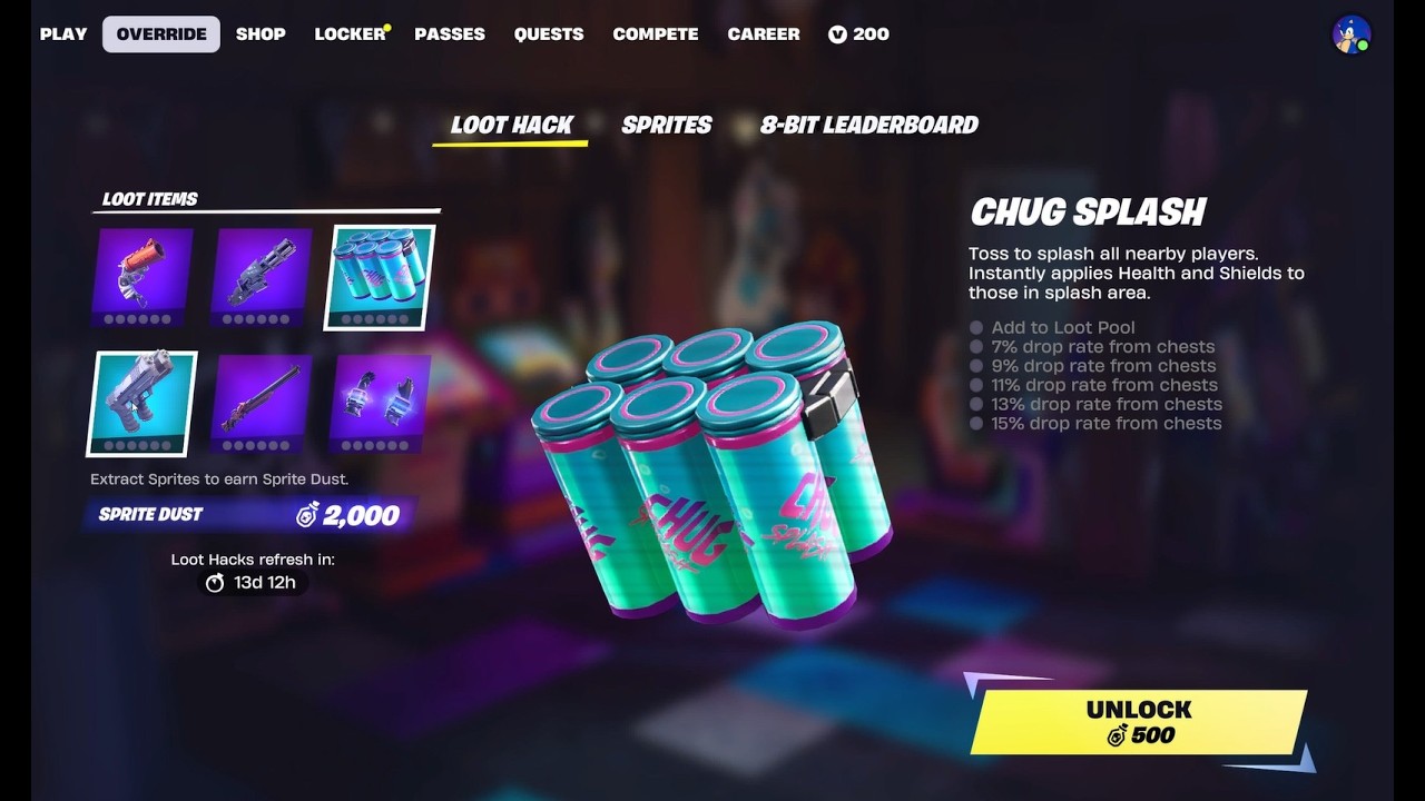 Fortnite - Loot Hack - Chapter 7 Season 4