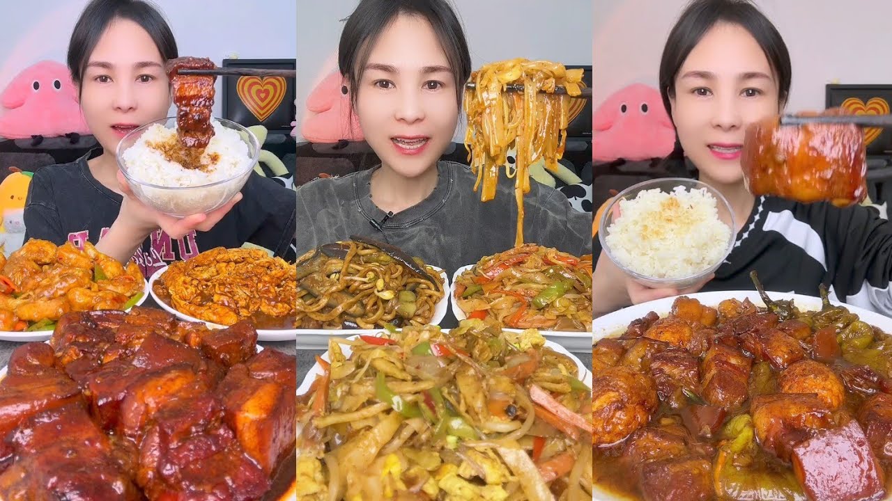 Mukbang Challenge : Eating Spicy 🔥🥵 noodles 🍜 fried tendon noodles rachang #noodles #mukbang #foodie