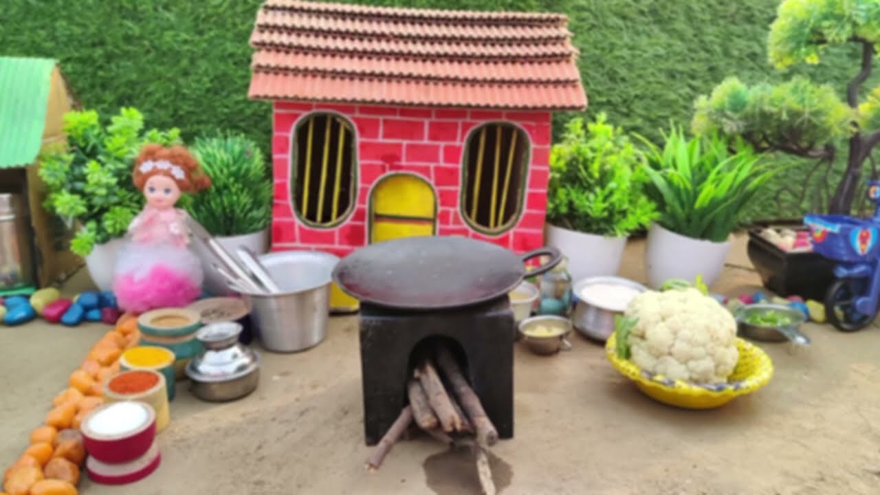 Gobi Paratha Recipe | Miniature Gobi Paratha | Mini Cooking