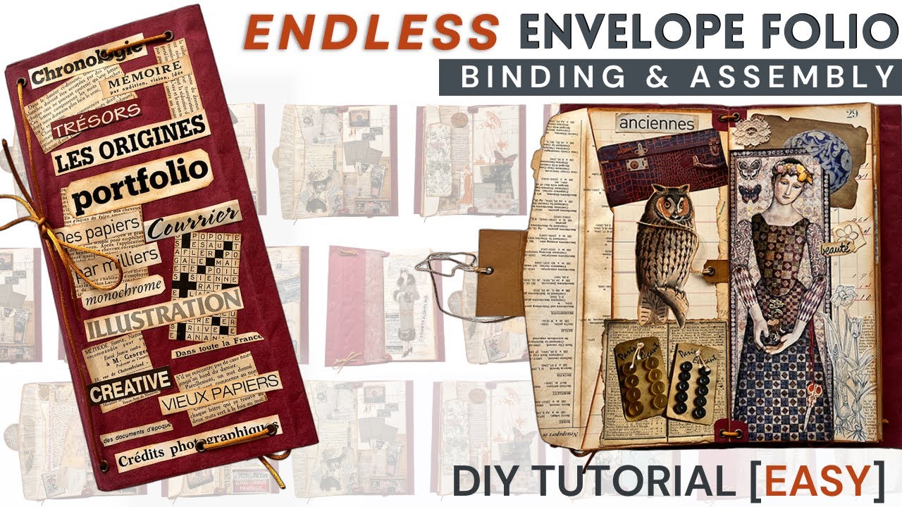 Endless Envelope Folio (Part 1) | Binding & Assembly Tutorial | Easy, Beautiful Storage [DIY]
