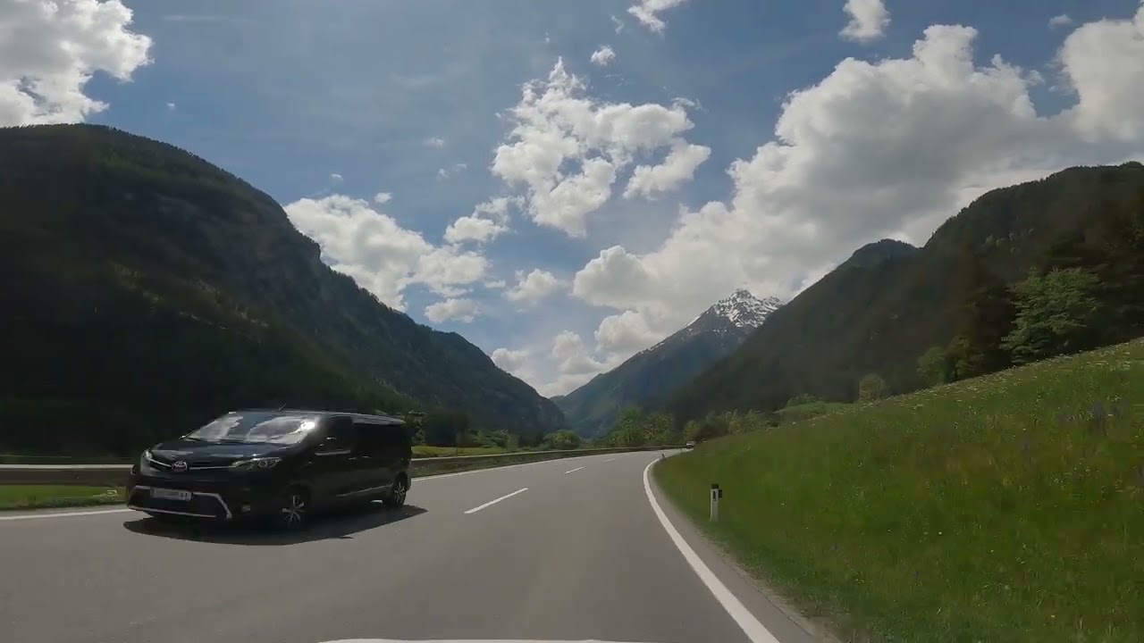Pt6: 4K Road Trip Europe | Virtual Cycling Adventure from Innsbruck to Basel | Scenic Mountain Drive