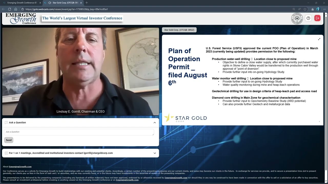 Star Gold Corp. (OTCQB: SRGZ)