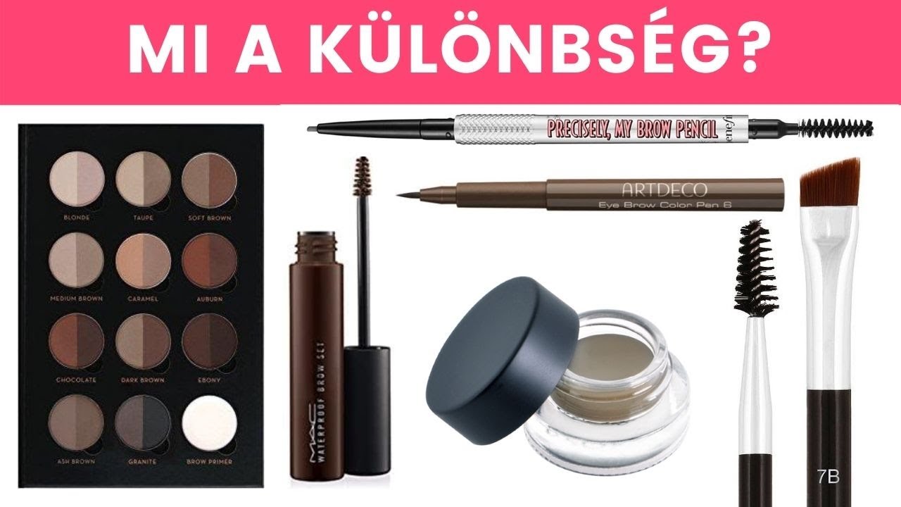 MI A KÜLÖNBSÉG ❓ | SZEMÖLDÖKSZAPPAN, SZEMÖLDÖKCERUZA, POMÁDÉ, SZEMÖLDÖKFILC | LILULAND