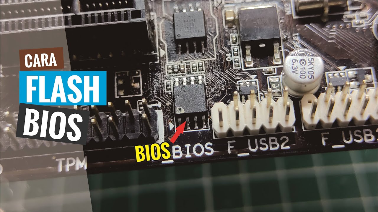 Cara Flash BIOS Mainboard Komputer Gigabyte H110 Dengan Programmer CH341A