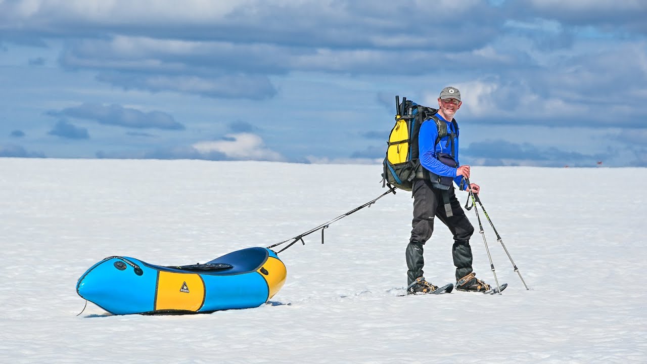 Sweden 2024-05-10|14: Snowshoeing Fulufjället (with Packraft as Pulka)