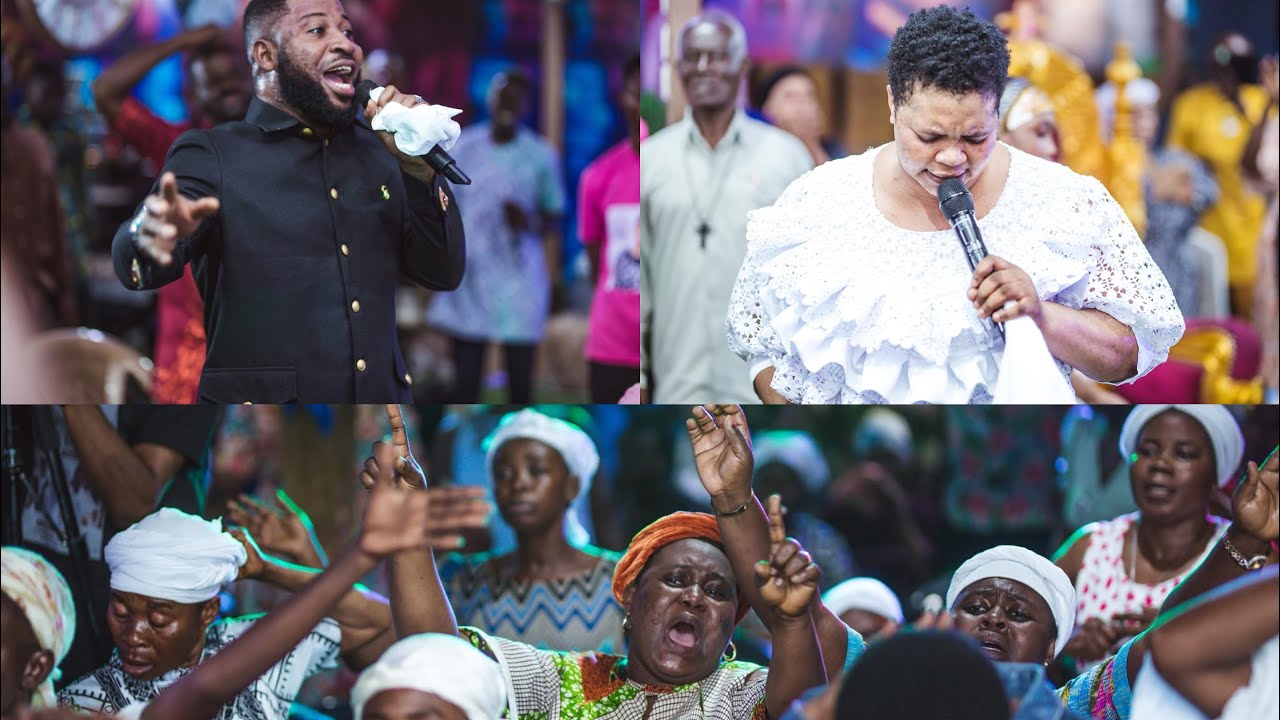 THE POWER OF  GOD TOOK OVER WHILES …BEN OKO JNR 🔥WORSHIP WITH PROPHETESS MAMA KATE @ KUMASI..🔥⚡️
