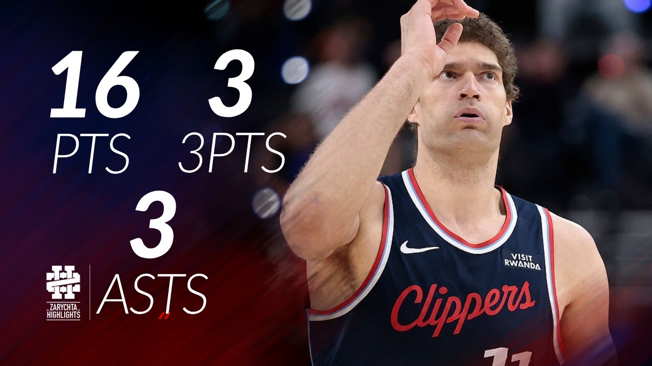 Brook Lopez 16 pts 3 threes 3 asts vs Knicks 25/26 season