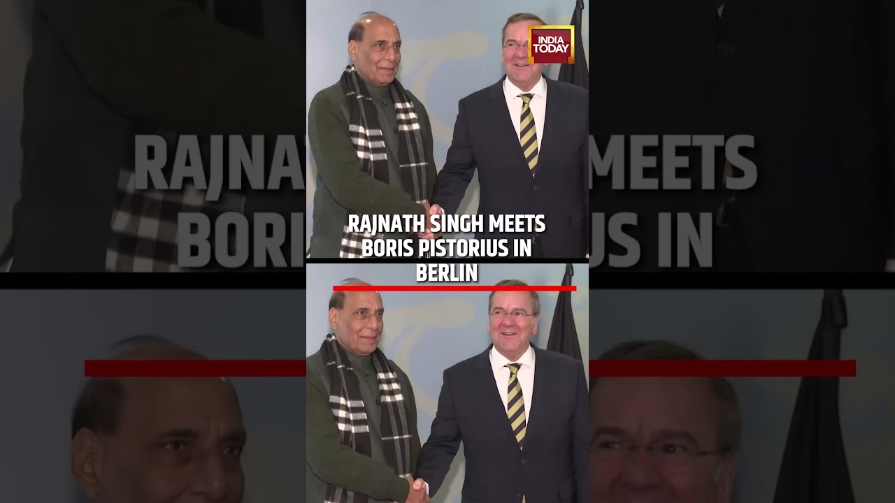India Germany Talks: Rajnath Singh Meets Boris Pistorius In Berlin #rajnathsingh #breakingnews