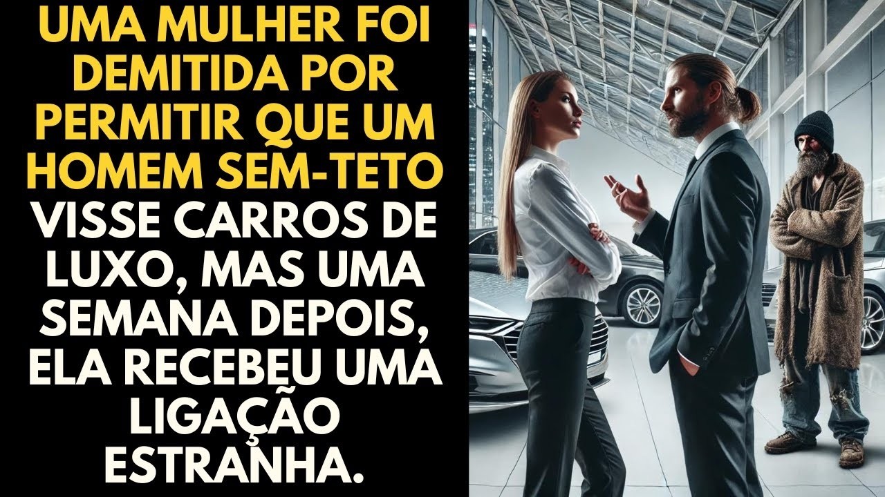 Uma mulher foi demitida por permitir que um homem sem teto visse carros de luxo, mas uma semana...