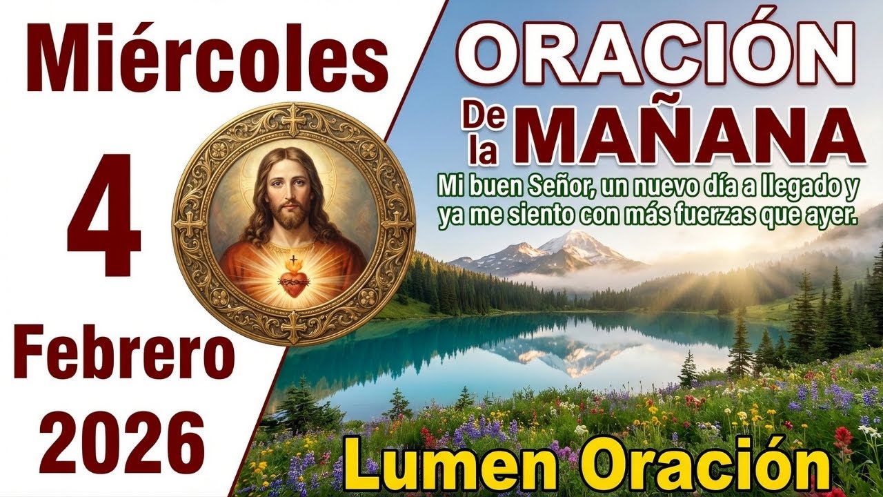 Oración de la mañana: Miércoles 4 Febrero 2026 - San José Abre Caminos (Mateo 11:29)
