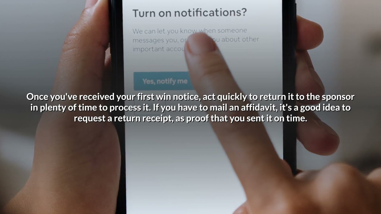 Act Fast When Cashing Out When You Win a Sweepstakes