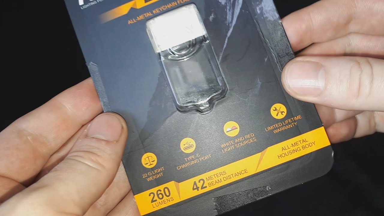 Fenix E03R Keychain Flashlight Overview And Backyard Night Footage