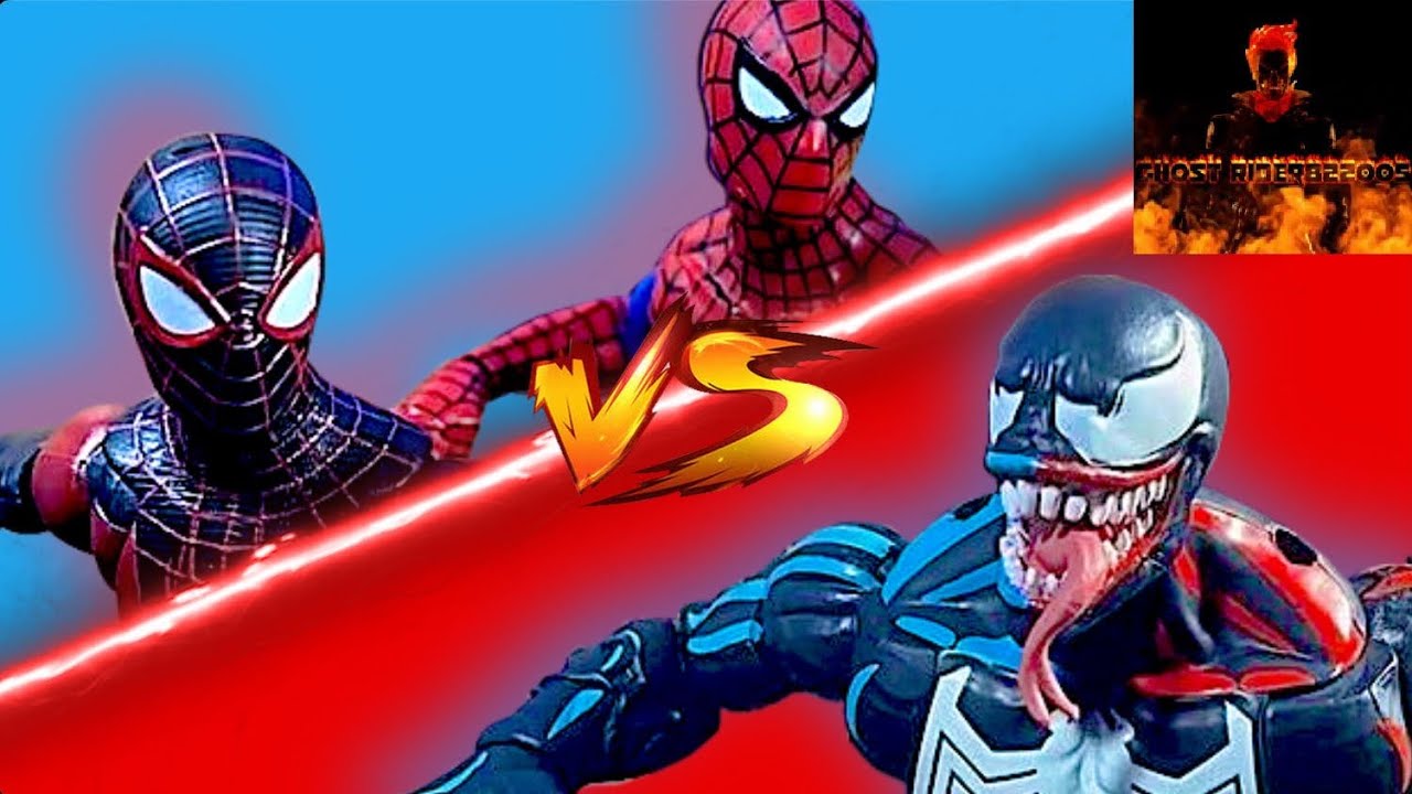 Spider-Man & Miles Morales VS. Venom [Stop Motion]