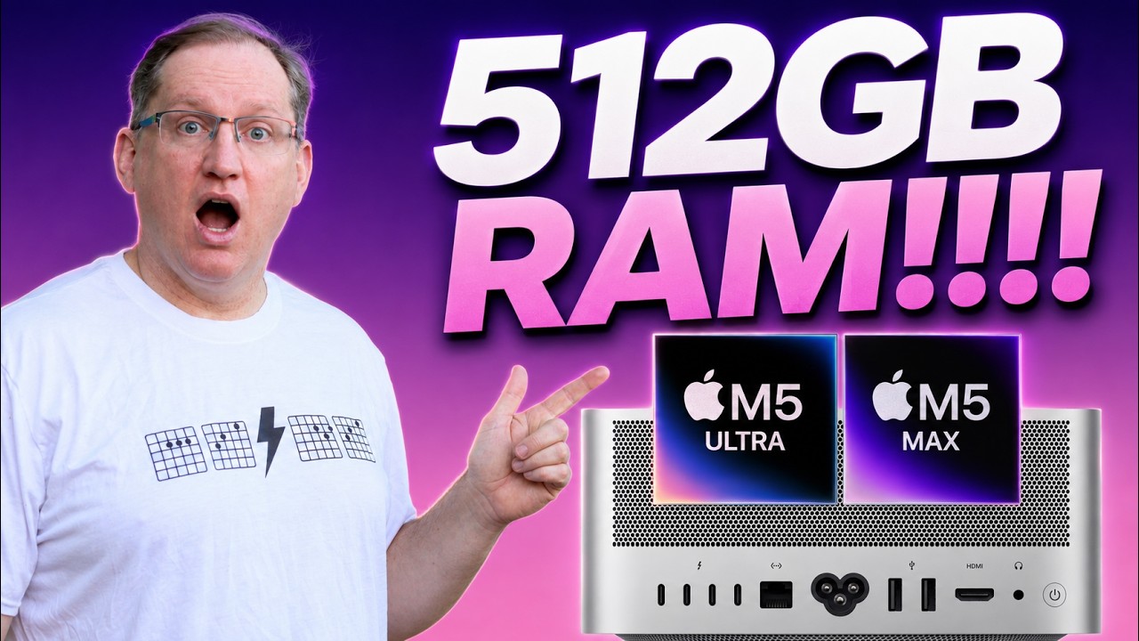 Specyfikacja nowego Maca Studio do lokalnej sztucznej inteligencji jest obłędna (M5 Ultra, 512 GB)