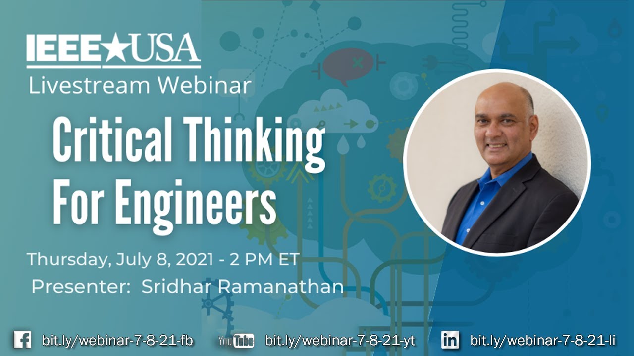 Webinar: Critical Thinking For Engineers - 8 July 2021
