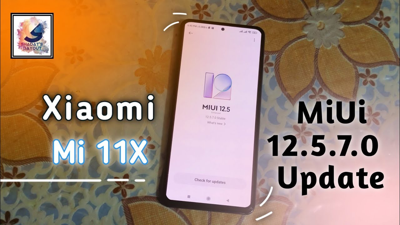 Xiaomi Mi 11x Miui 12.5.7.0 Update⚡Poco F3 Miui 112.5.7.0⚡Redmi k40 Miui 12.5.7.0