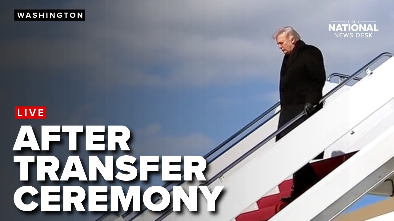 Trump after dignified transfer ceremony
