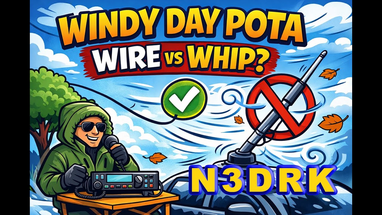 POTA Antenna Experiment 17ft Wire vs Telescopic Whip