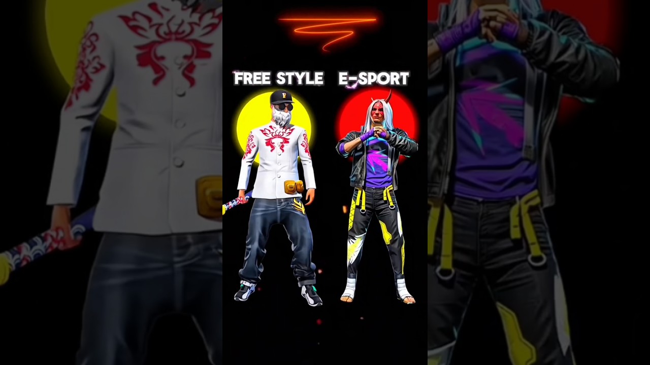 Difference between Free style Player and E-sport player #esports #freestyle #esportplayer #freefire