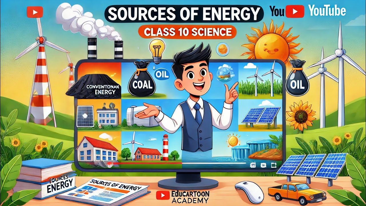 Sources of Energy | Class 10 Science | Full Chapter Explained | EduCartoon Academy